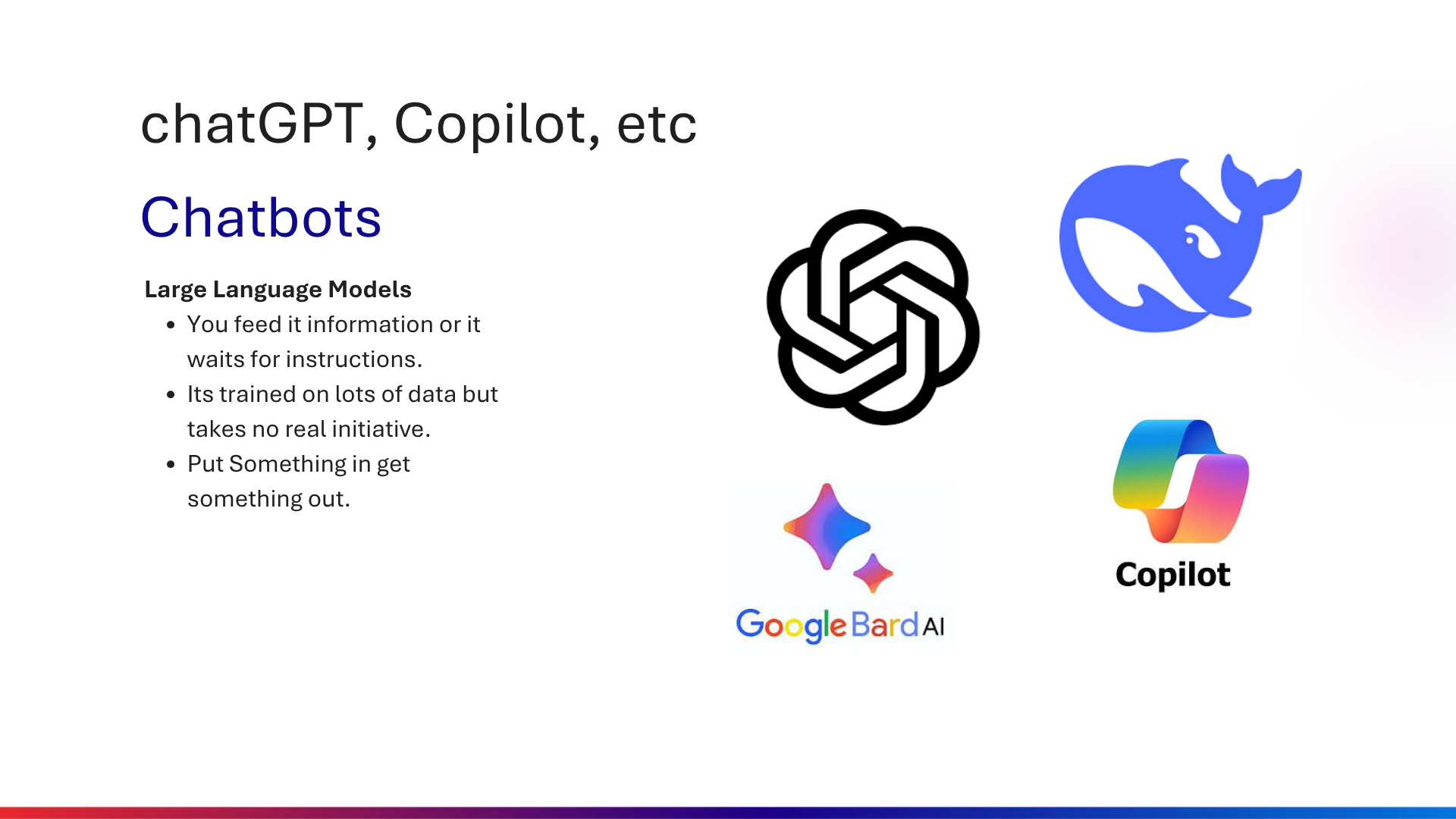 Chatbots & Large Language Models