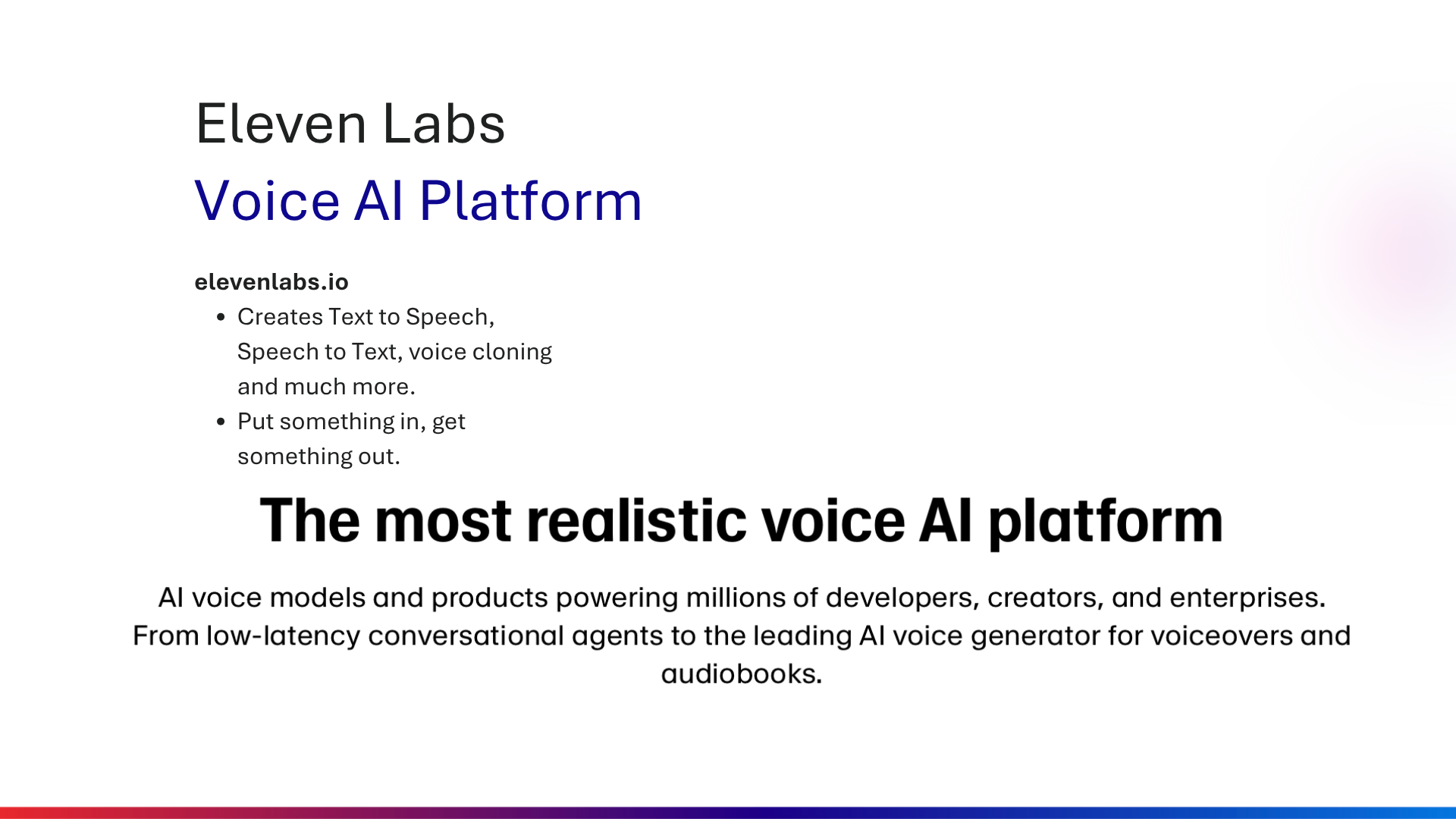 Eleven Labs — Voice AI Platform